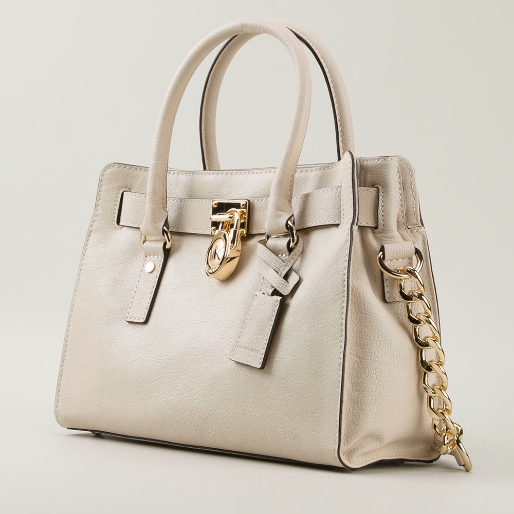 Michael Kors small Hamilton bag in Ivory